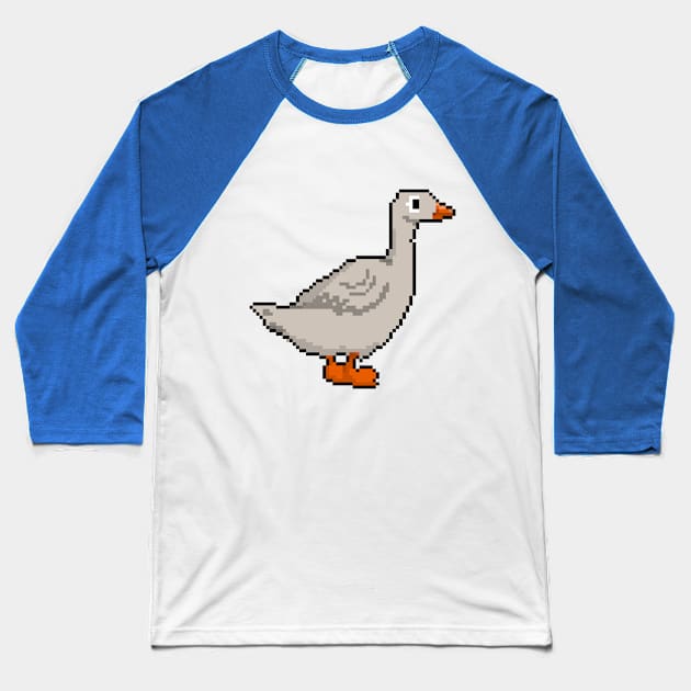 Pixelated Haute Couture Duck Baseball T-Shirt by Pixel.id